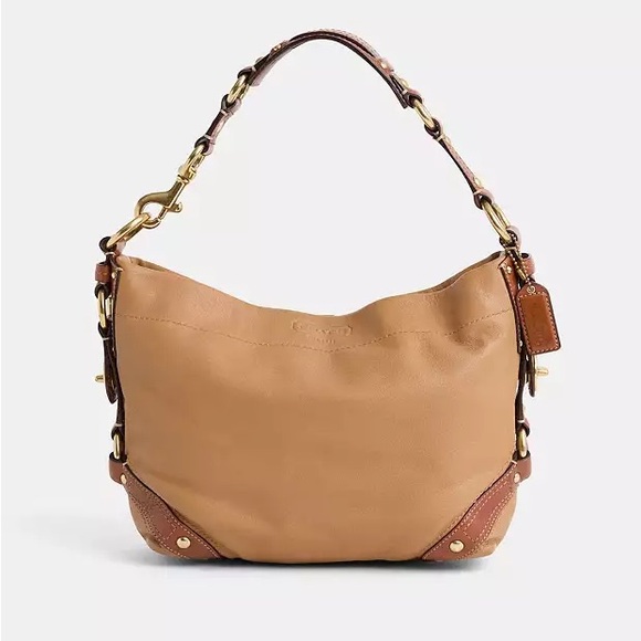 COACH 10615 Brown Leather Carly Slouchy Hobo Bag - Picture 1 of 10